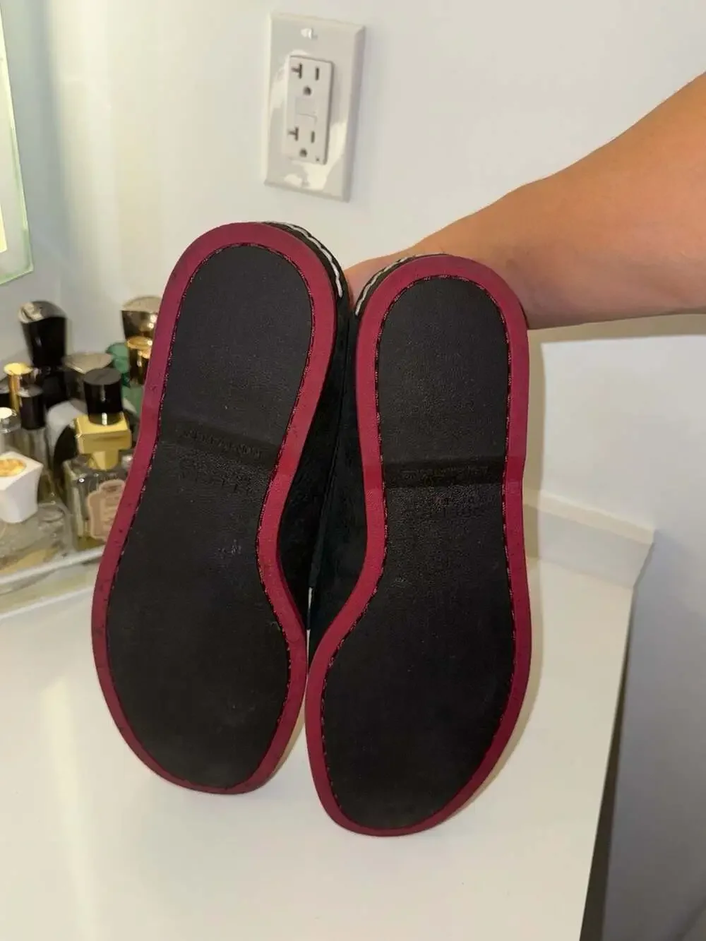 Sperry Top-Sider Original 2-Eye Boat Shoes Black Suede with Red Sole